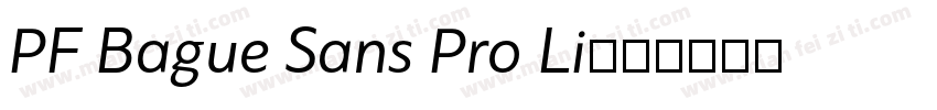 PF Bague Sans Pro Li字体转换